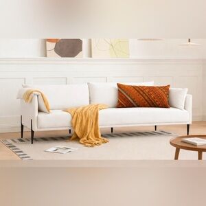 Upcycled tribal/aztec pumpkin spice Patterned Throw Pillow